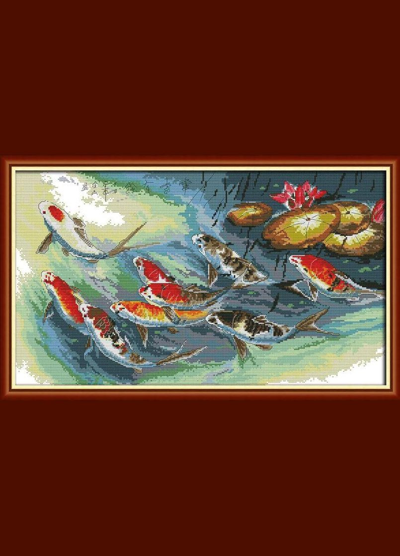 Набір для вишивання за нанесеною на канву схемою "Surplus Year after Year (10)". AIDA 14CT printed 57*36 см Joy Sunday (313613240)