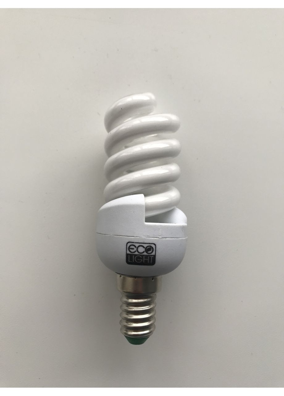 Енергозберігаюча лампа ECO LIGHT 9W 9Вт E14 5500К біле холодне яскраве світло Ecolight (369369533)
