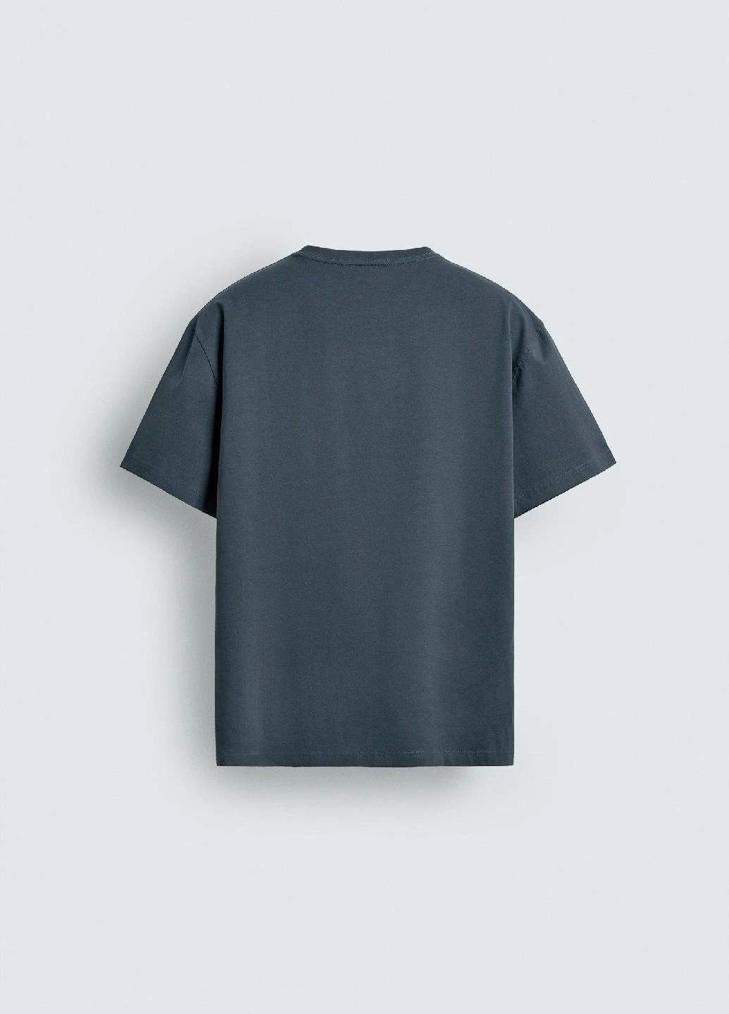 Серо-голубая футболка Zara