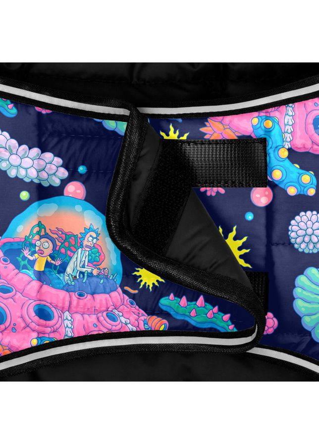 Курточка-накидка для собак Clothes, рисунок "Год и Морти 1", А 23 см, B 29-36 см, С 14-20 см WAUDOG (363199862)