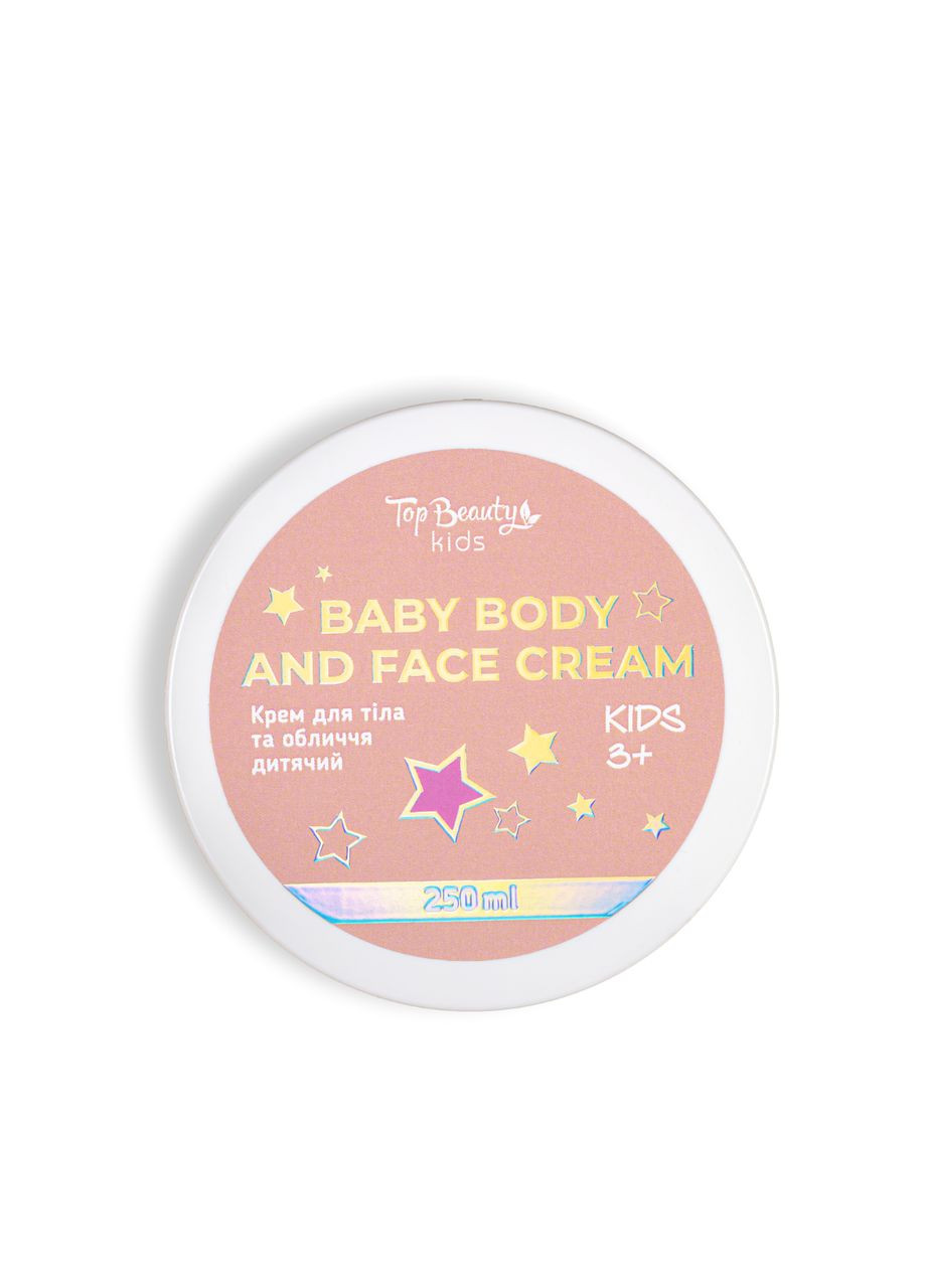 Top Beauty Зволожуючий крем для тіла та обличчя Baby Body & Face Cream для дітей від 3+ років 250 мл — Крем, Україна (355313368)