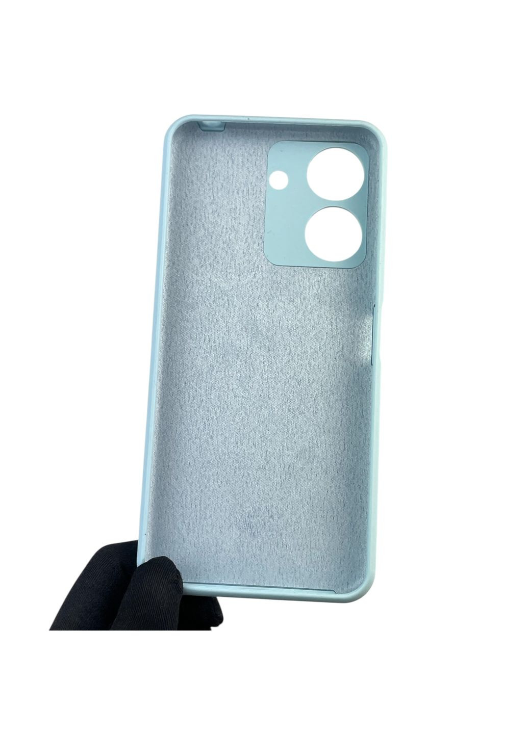 Чохол для Redmi 13C силіконовий з мікрофіброю нековзний на сяомі редмі 13с блакитний Xiaomi (366387617)