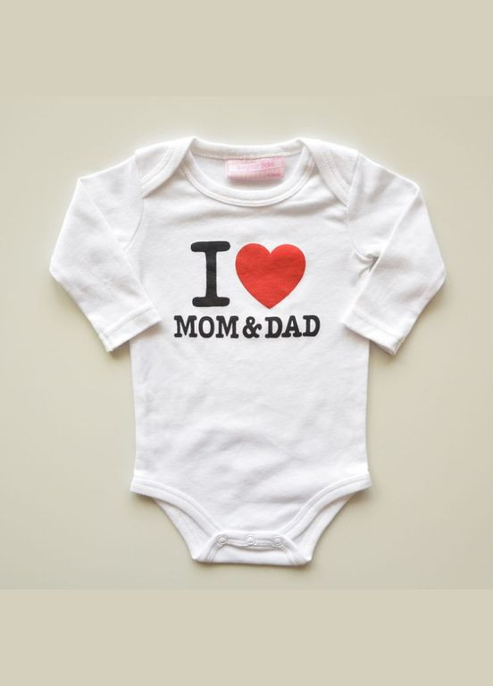 Боди детское I love mom&dad ( ) (6958) Qoopixie (342117199)