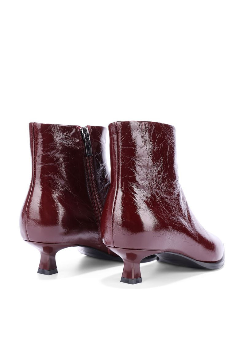 Жіночі Черевики RY971X-5Y2 Бордовий Масло шкіра MIRATON (368754045)