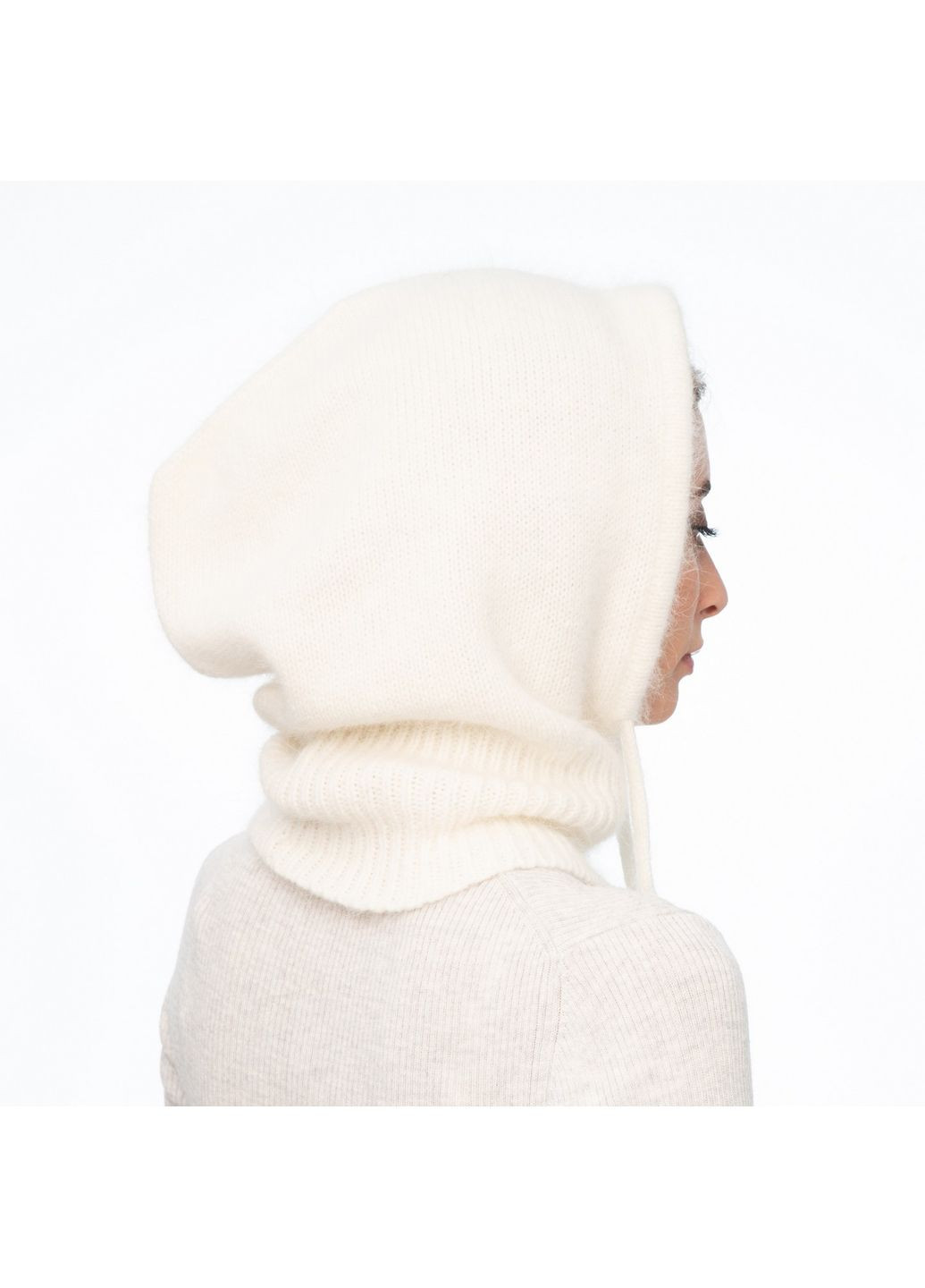 Капор женский ангора молочный COLETTE LuckyLOOK 237-216 (322792968)