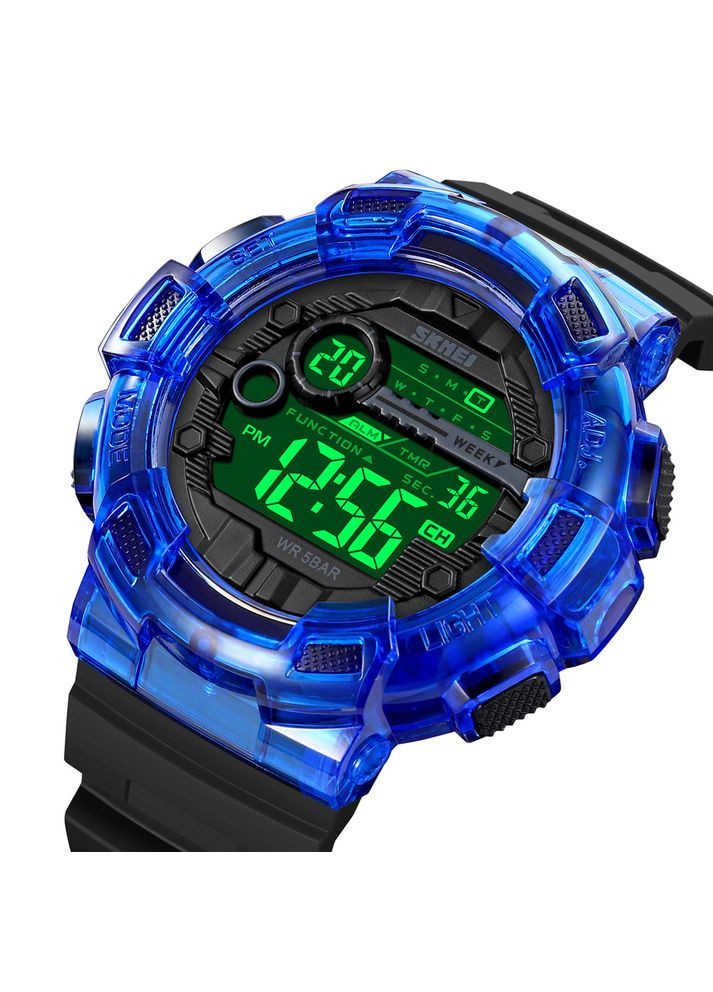 Часы 2110BU Blue спортивные для мужчин водонепроницаемые с будильником и секундомером ProDobro (367266121)