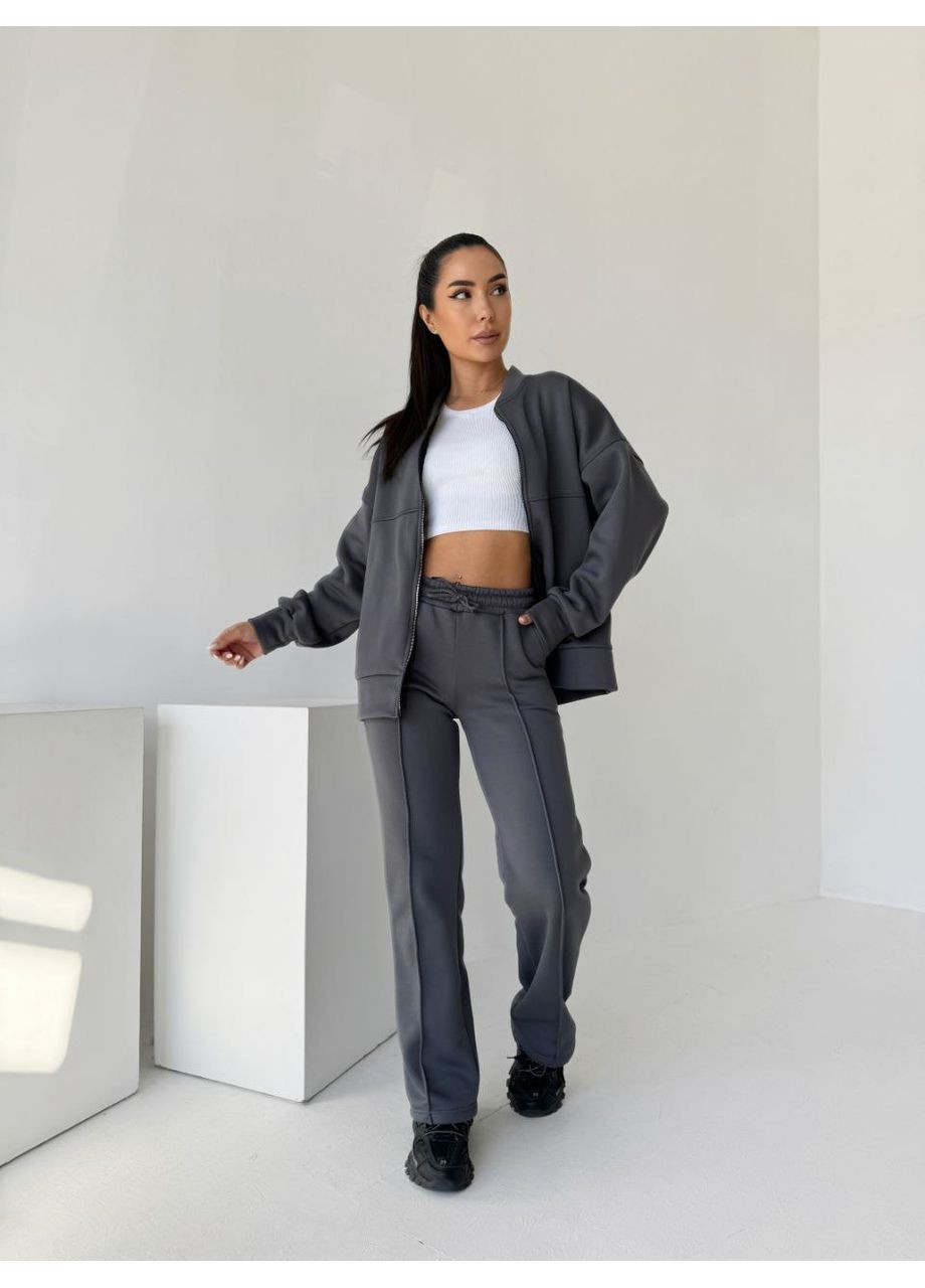 Костюм жіночий теплий штани палаццо і кофта без капюшона. В стилі зара No Brand (362244486)