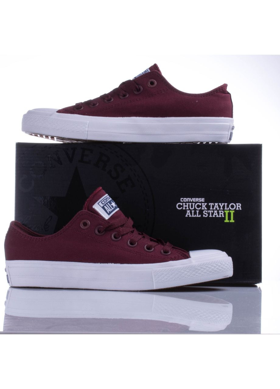 Бордові chuck taylor all star ii кеди низькі бордо 40 Converse