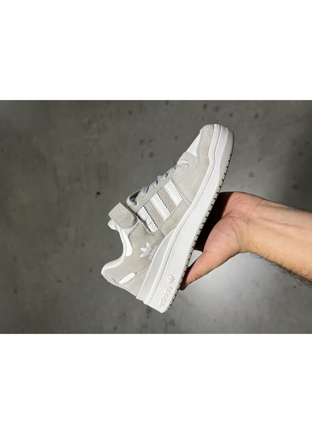 КРОСІВКИ ЖІНОЧІ ADIDAS FORUM GREY WHITE АДІДАС ФОРУМ No Brand сірі демісезони (368862149)