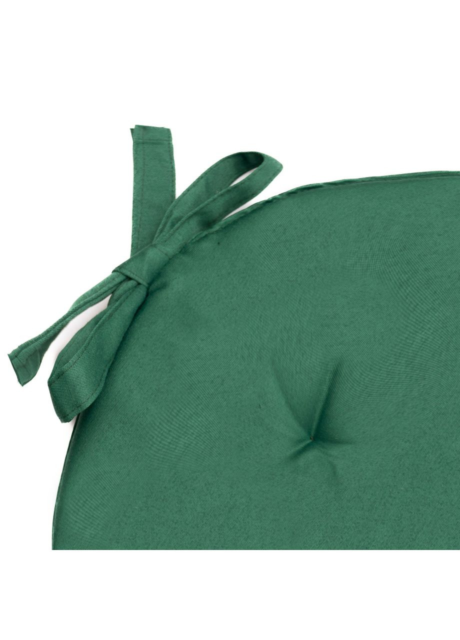 Подушка для стула и кресла Ø 30х3 см темно-зеленый No Brand (324829436)