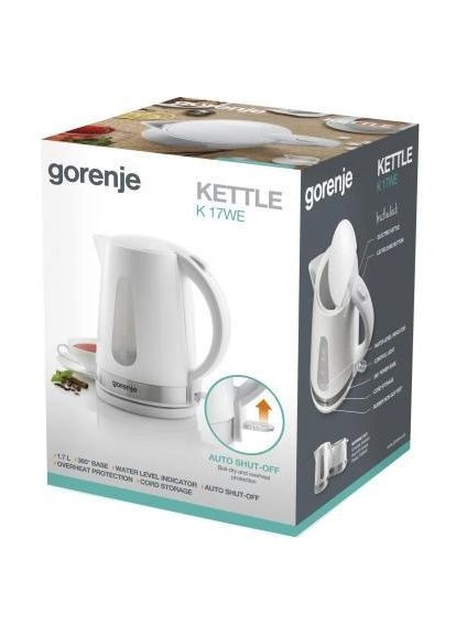 Електрочайник, K17WE Gorenje (360410573)
