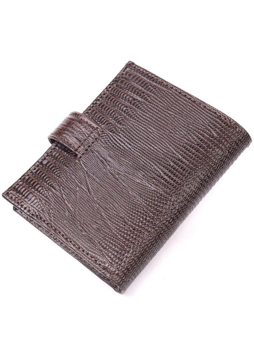 Вертикальный мужской кошелек из натуральной кожи с монетницей коричневый (sku_20991) No Brand (327820184)