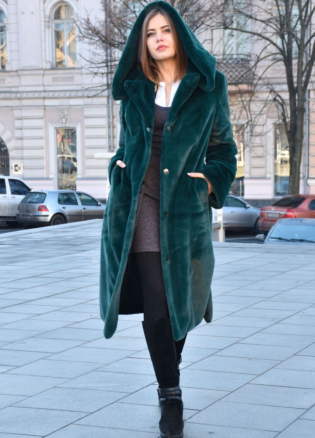 Шуба темно-зелена SoulKiss 041 (371187371)