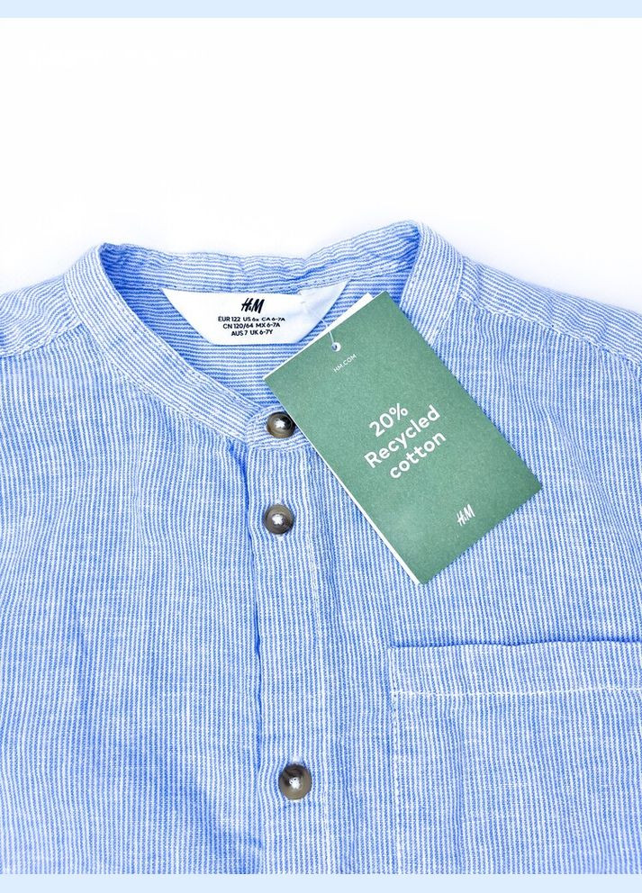 Сорочка 122 cм блакитний артикул Л1202 H&M (337467798)