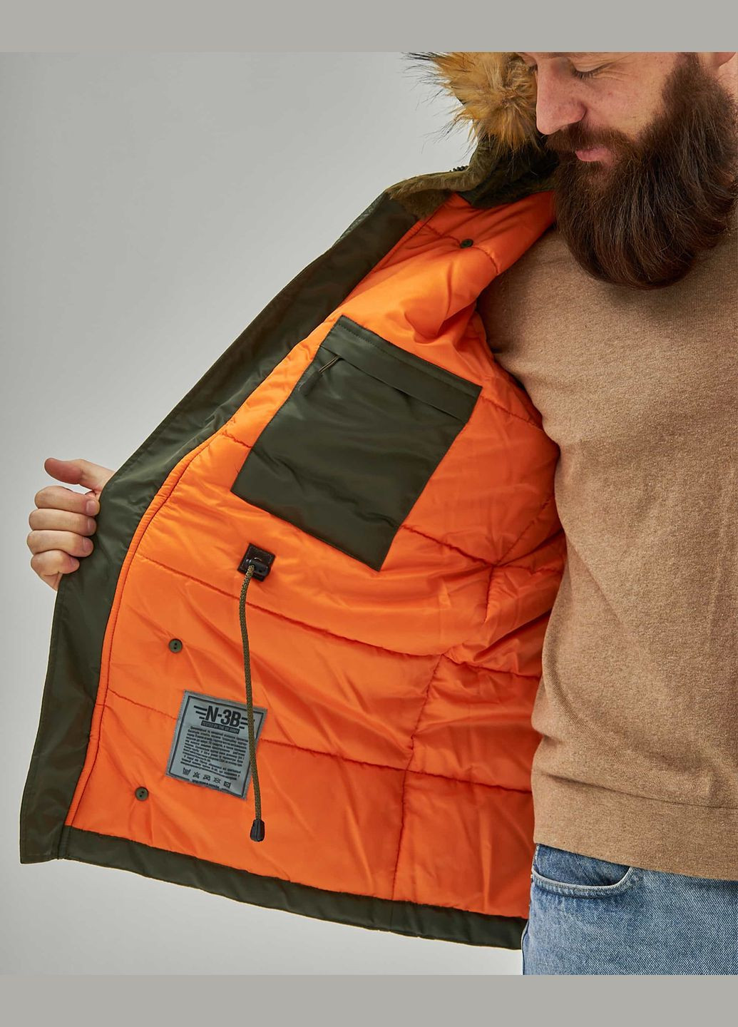 Оливкова (хакі) зимня аляска n-3b classic Olymp 21-AM-N-3B-BL