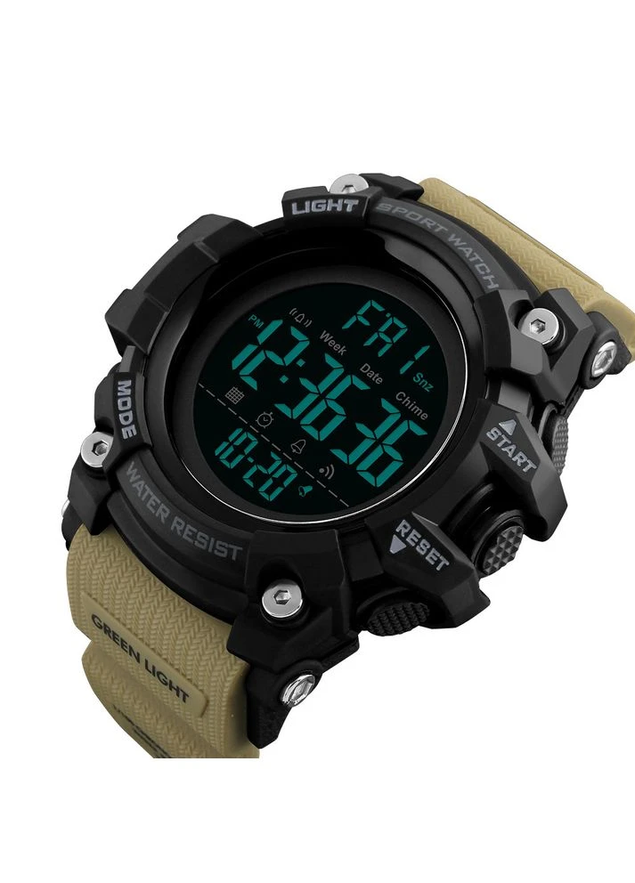 Мужские наручные часы 1384 Black-Khaki Wrisband Skmei (362915994)