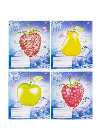 Тетрадь цветная 12 листов, клетка (20 штук в упаковке) Мрії Збуваються (372468344)