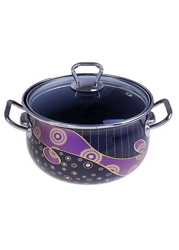 Каструля емальована 60572 "Чумацький шлях" (2,1 л) Interos (369776397)