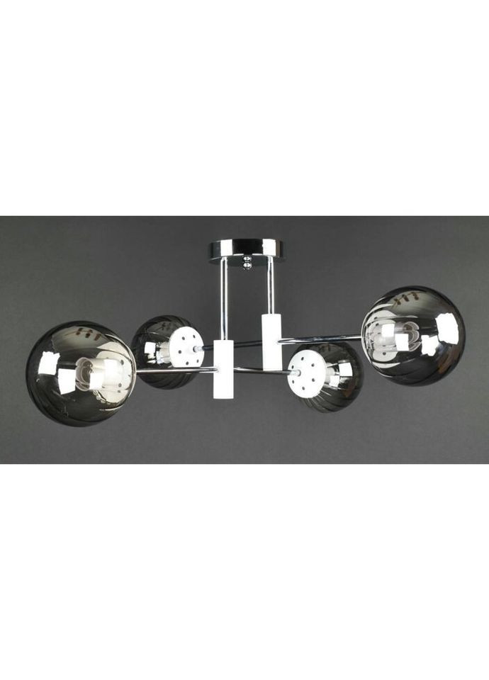 Люстра потолочная на 4 лампочки 27195 Белый 26х65х65 см. Sunnysky (324396398)