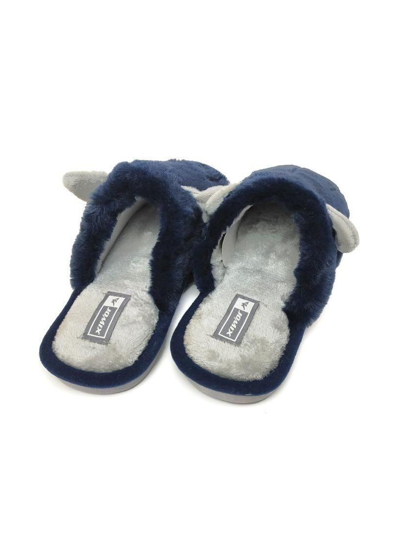 Синие домашние тапочки женские синие 3483 Jomix
