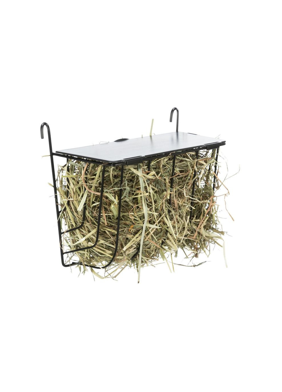 Ясла для сіна для гризунів металеві чорні, 20х18х12 см Trixie (358929176)