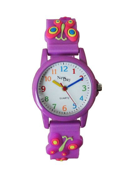Часы детские наручные Бабочки. фиолетовый NEWDAY (362413780)