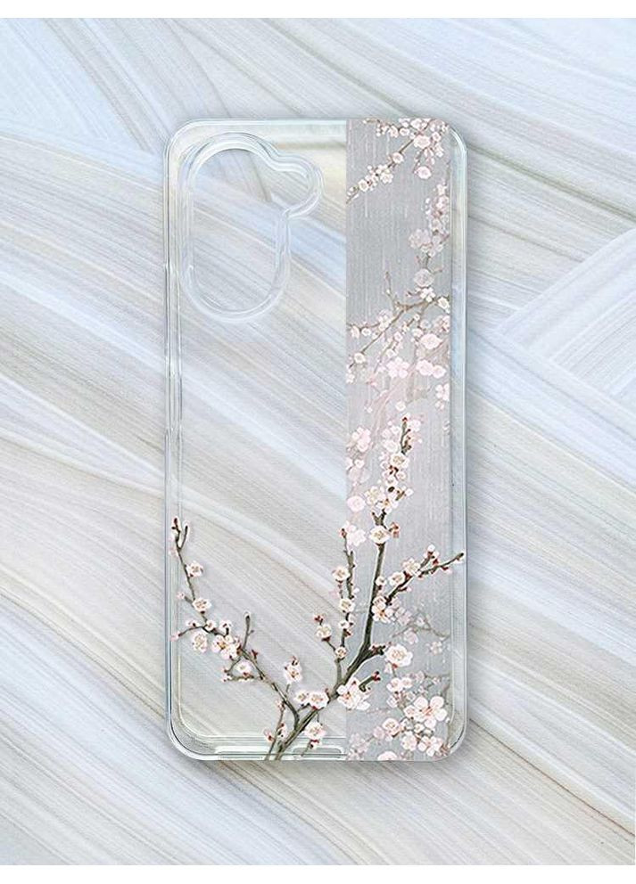Прозорий чохол на Realme C33:: Квітуча сакура (принт 285) CASE CONTROL (360701932)