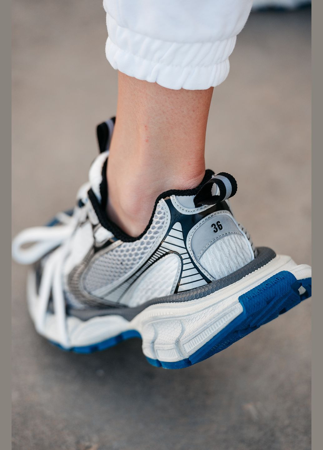 Кросівки жіночі і чоловічі Balenciaga 3XL grey blue | Баленсіага 3ХЛ сірі сині No Brand сірі демісезони (315683570)