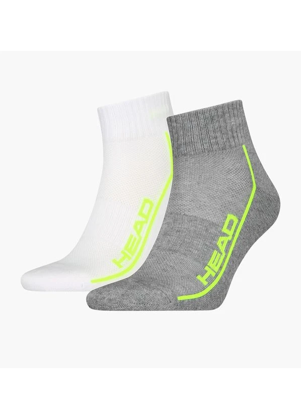 Комбинированные носки all sports performance quarter white/grey (2 пары) 701229022-004 Head (399400656)