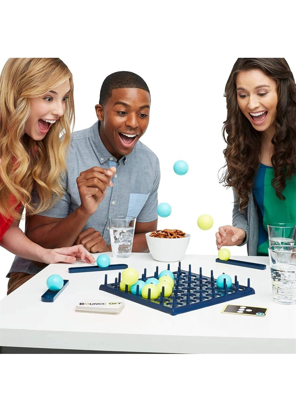 Настільна гра BOUNCE GAME для всієї родини та вечірок зі стрибаючим м'ячем, весела гра з м'ячем, гра-стрибун No Brand (362453331)