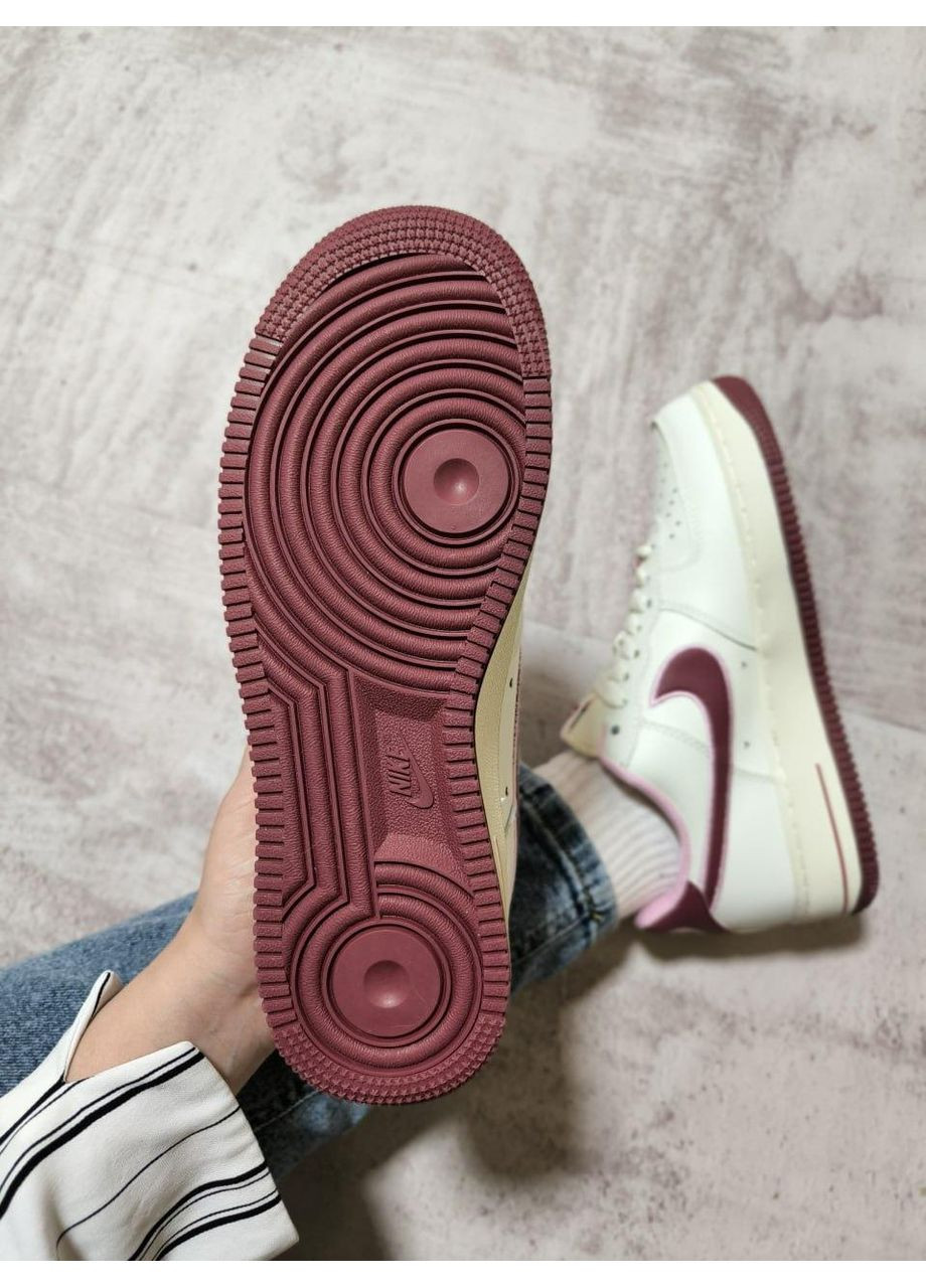 Білі Осінні кросівки чоловічі nike air force 1 cherry найк аір форс 1 преміум No Brand