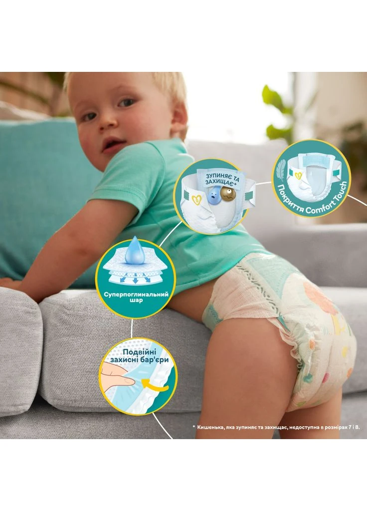 Підгузки Active Baby Junior Размер 5 (11-16 кг) 64 шт (8001090949974) Pampers (400250482)