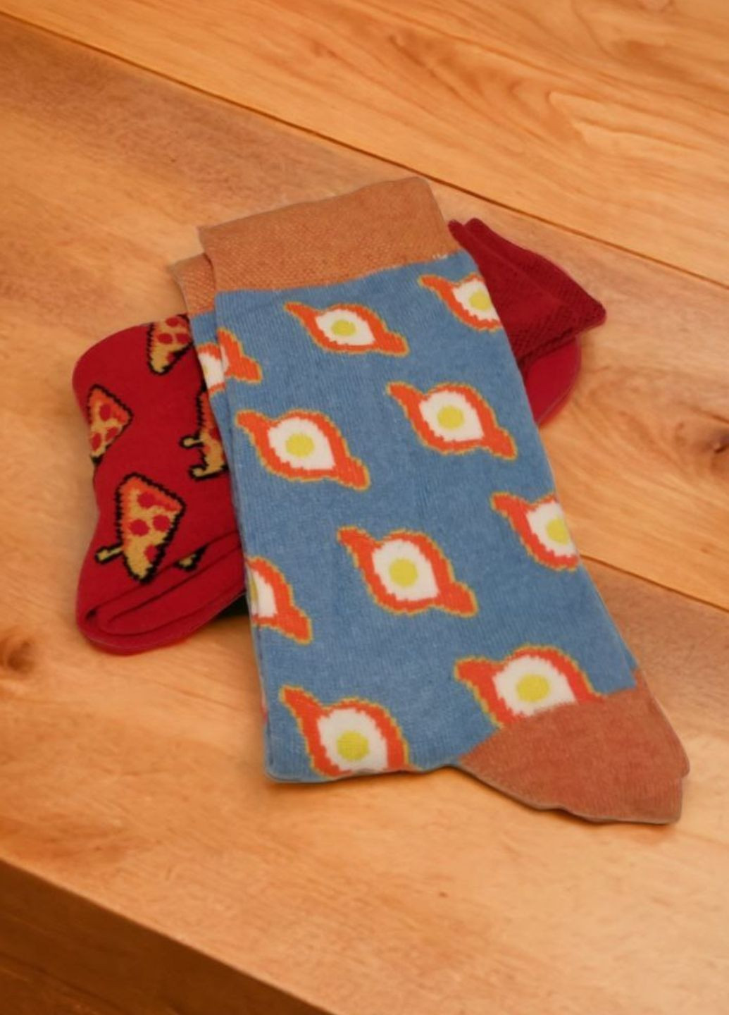 Комбіновані набір чоловічих шкарпеток pizza day (1049-01) Macarena малюнки (364653408)