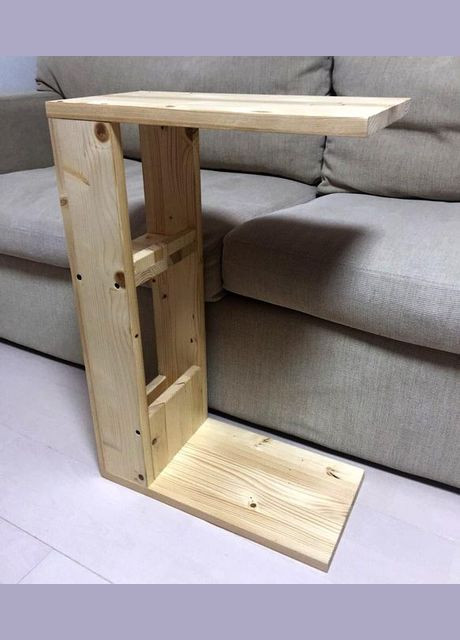 Приставний столик з дерева Пасуруан бланже (ДНС-002801) No Brand (328073315)