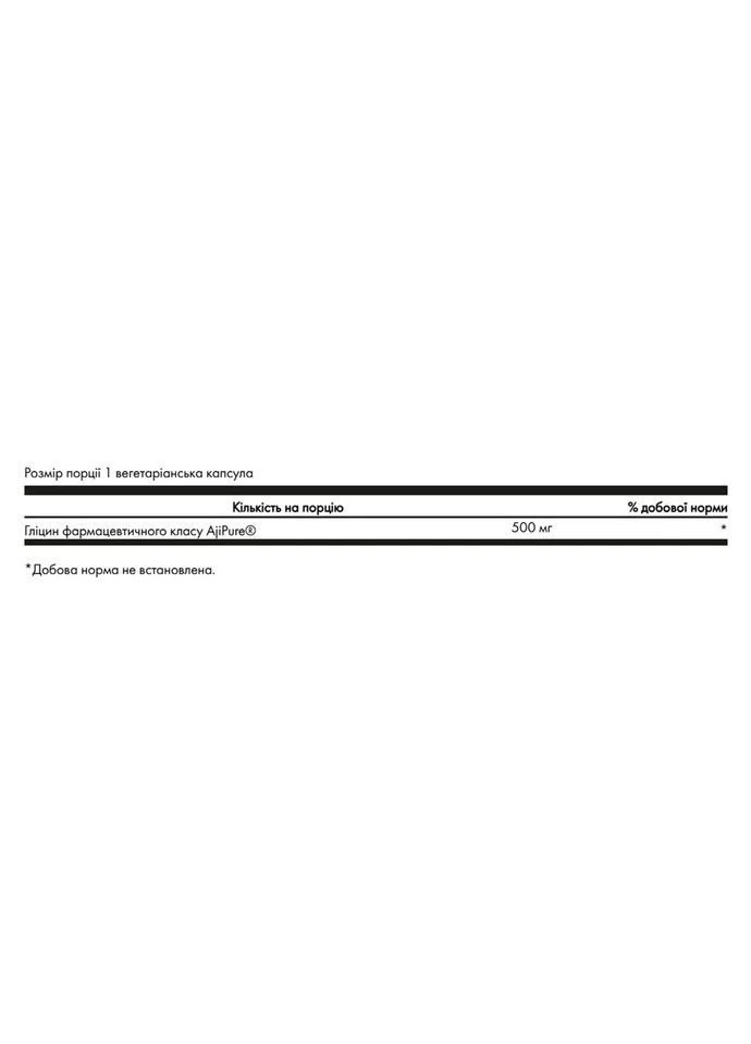 Glycine 500mg - 60 vcaps Swanson (381221548)