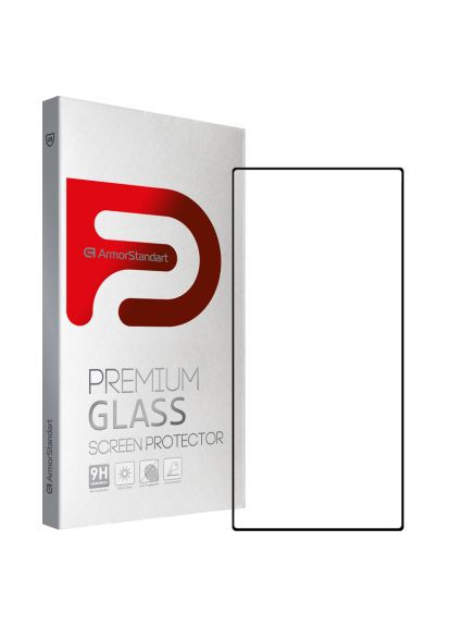 Скло захисне (ARM65464) ArmorStandart Full Glue Curved Samsung S23 Ultra Black (368564239)