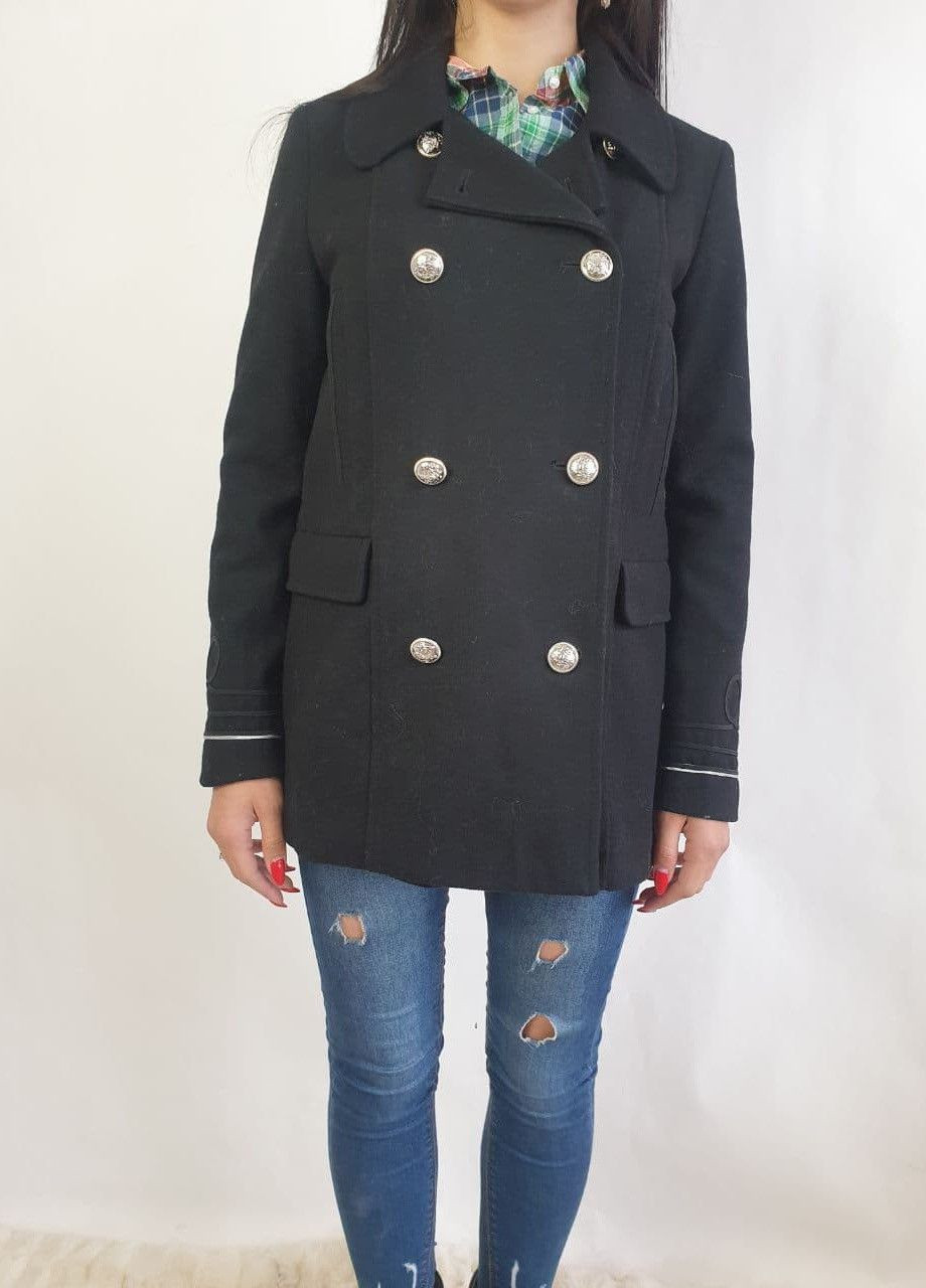 Черное демисезонное Пальто CHNH171178 Черный Naf Naf