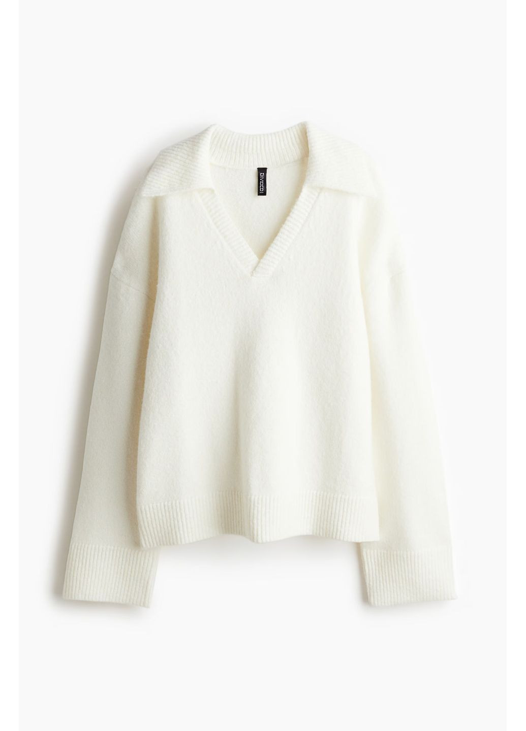 Білий демісезонний светр-поло H&M