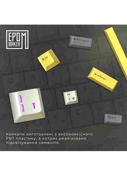 Клавиатура EK68 Budgerigar V2 Black (EK68-B-BV2) EPOMAKER (360427230)