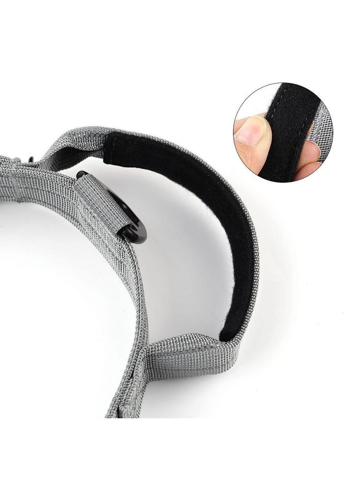 Нашийник для собак, світловідбиваючий для середніх і великих порід, Сірий M (33-42 см) Berry (299915281)