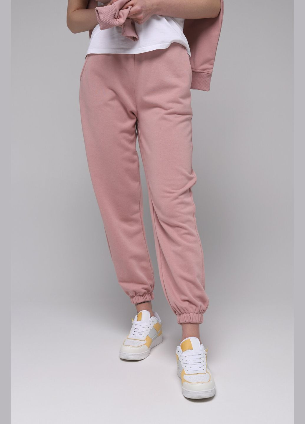 Спортивные штаны женские Kuz-1 baza Пудровый (2000989503323D) shop (2000989503323) On me (315960989)