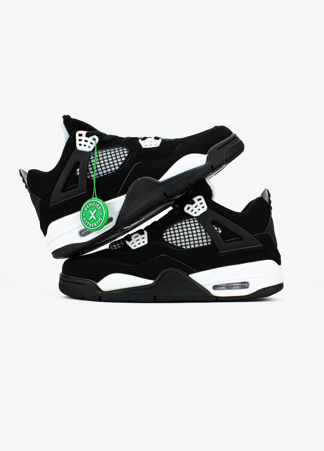 Чорні всесезон кросівки чоловічі і жіночі nike air jordan 4 retro white tunder black | найк аір джордан 4 ретро чорні No Brand