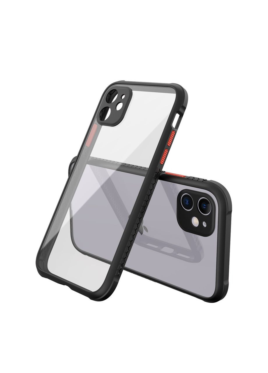 Протиударний чохол для iPhone 12 Чорний прозорий Ultimate Experience (322287861)