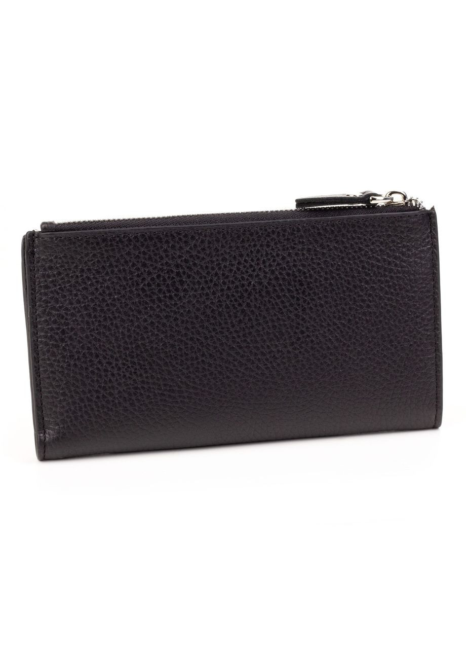 Мужской вместительный кожаный кошелек 0968-45 черный Karya (261551014)