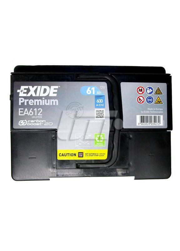 Аккумулятор Premium 61ah 600А Exide (370431927)