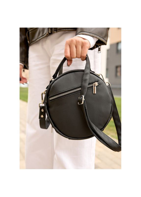 Жіноча кругла сумка Bale MZN квітковий принт Sambag (329692754)