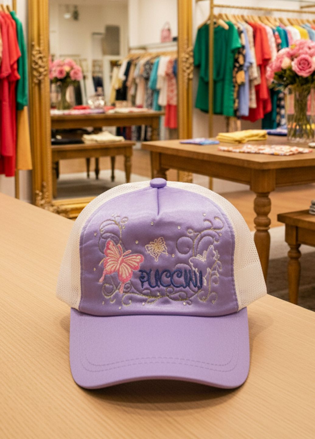 Кепка жіноча атласна Korea Фіолетовий Puccini (363261620)