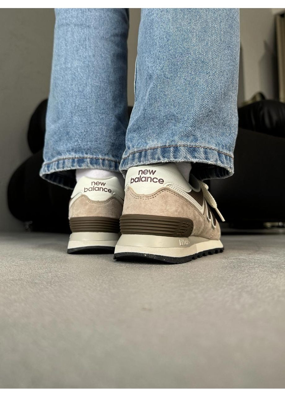 Бежеві Осінні кросівки чоловічі new balance 574 legacy beige brown нью беланс 574 No Brand