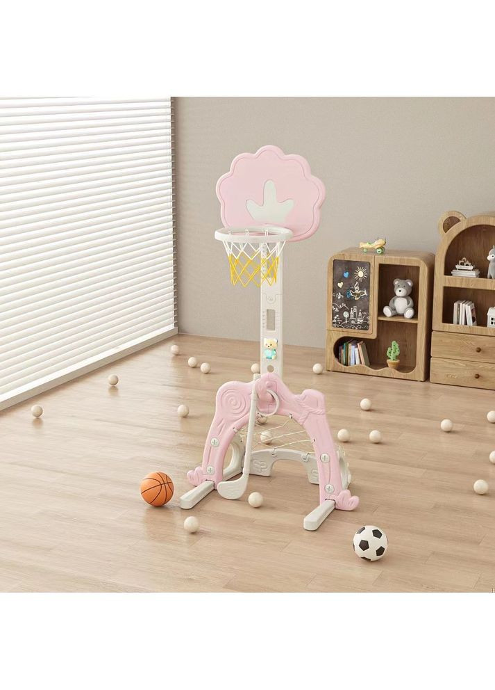 Спортивний ігровий комплекс Forest Castle 3в1 Магічний ліс 48.5х53х150 см Рожевий (NPM-011-01) No Brand (369458238)