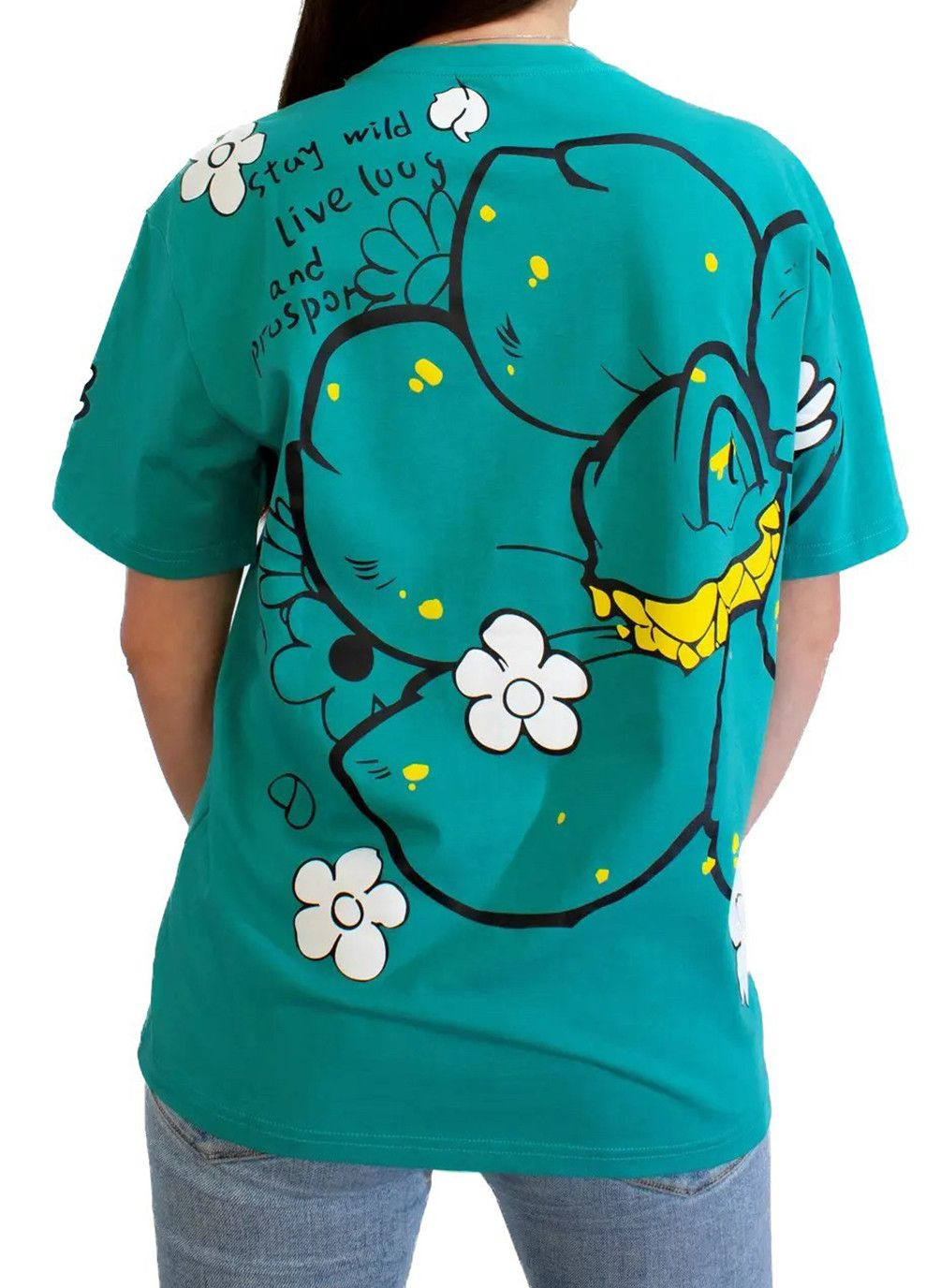 Женская футболка Wild Flower Green No Brand - (333955674)